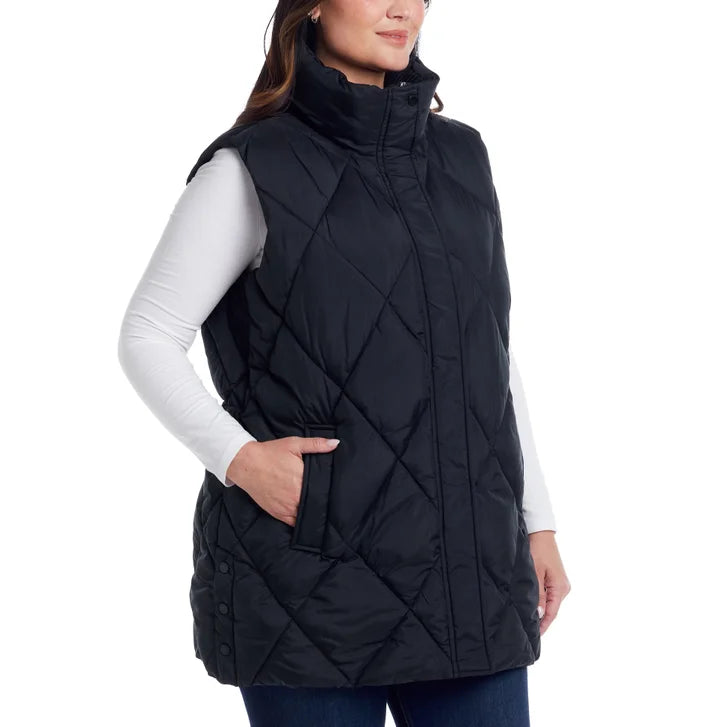 Weatherproof Women's Long Puffer Vest