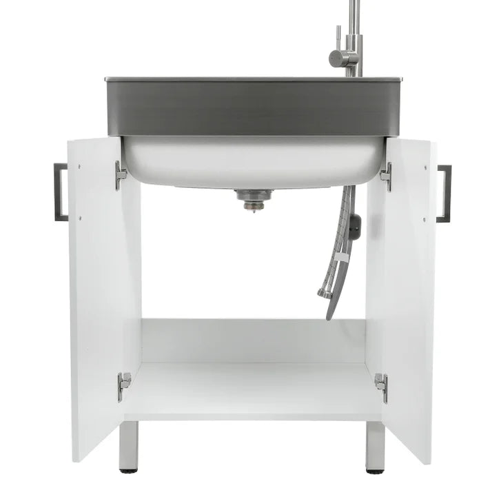 Transform 24.2 in. All-in-one RTA Laundry Cabinet with Stainless Steel Sink and Faucet