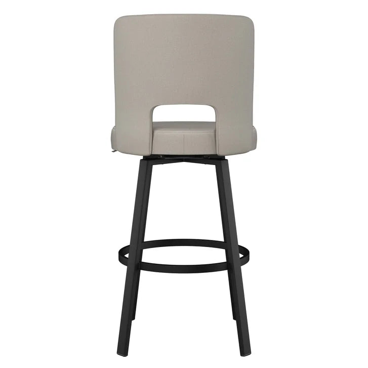 Amisco Beckett Swivel Counter Stool Black Metal Frame