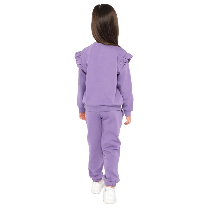 Pekkle Boys' and Girls' Cozy Fuzzy Fleece 2-piece Sweatshirt and Pants Set