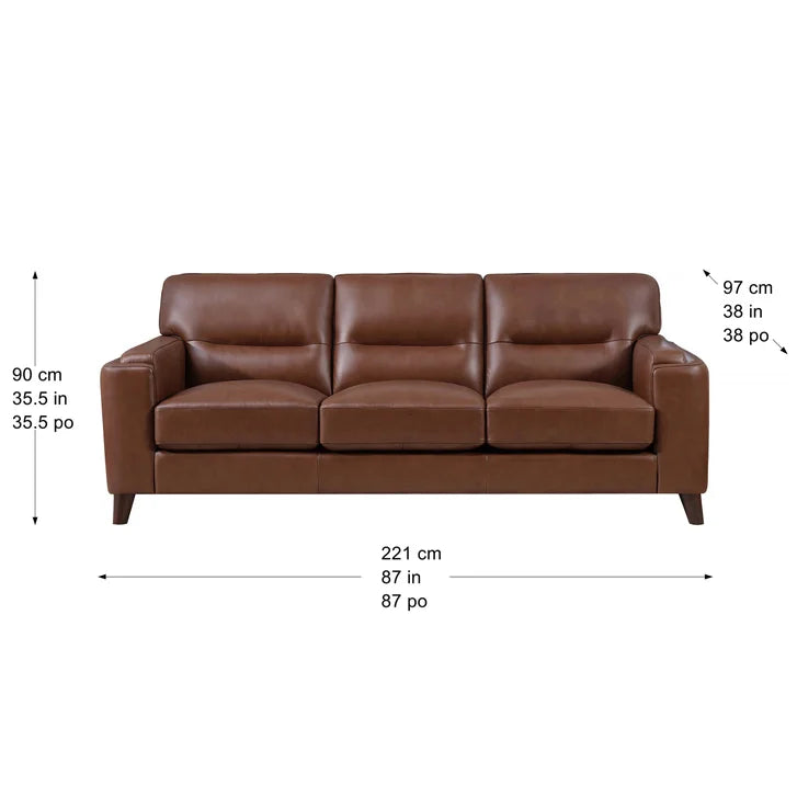 Prospera Home Sorena Top Grain Leather Sofa