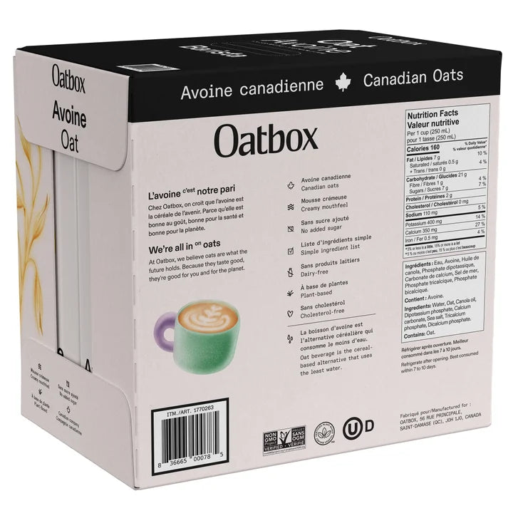 Oatbox Barista Oat Beverage 6 x 946 mL