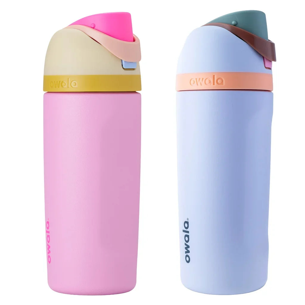 Owala Freesip 473 mL (16 oz) Stainless Steel Water Bottle, 2-pack
