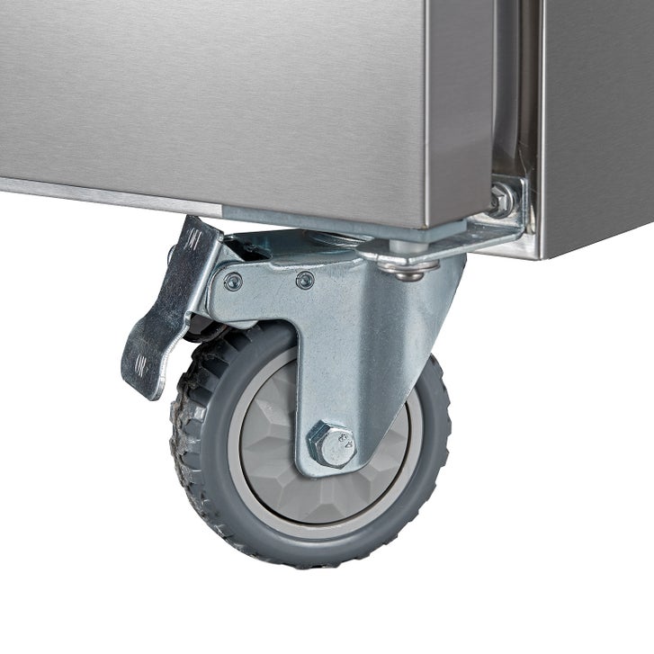 Midea Commercial 72 in. 20 cu ft. Stainless Steel Solid door Sandwich and Salad Prep Table