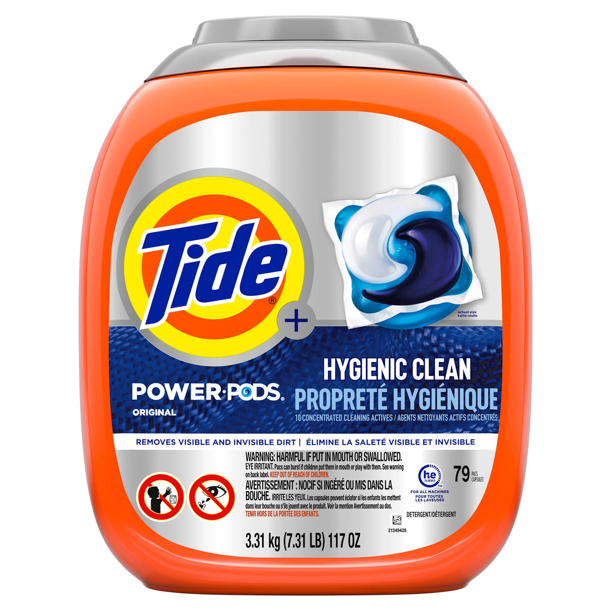 Tide Power Pods Hygienic Clean Heavy Duty Original, 79-count