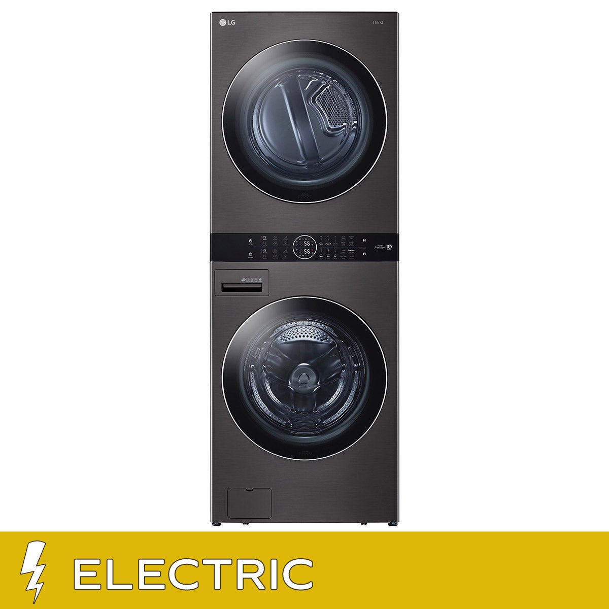 LG Single Unit Front Load WashTower with 5.2 cu ft. Steam Washer and 7.4 cu ft. Electric Steam Dryer
