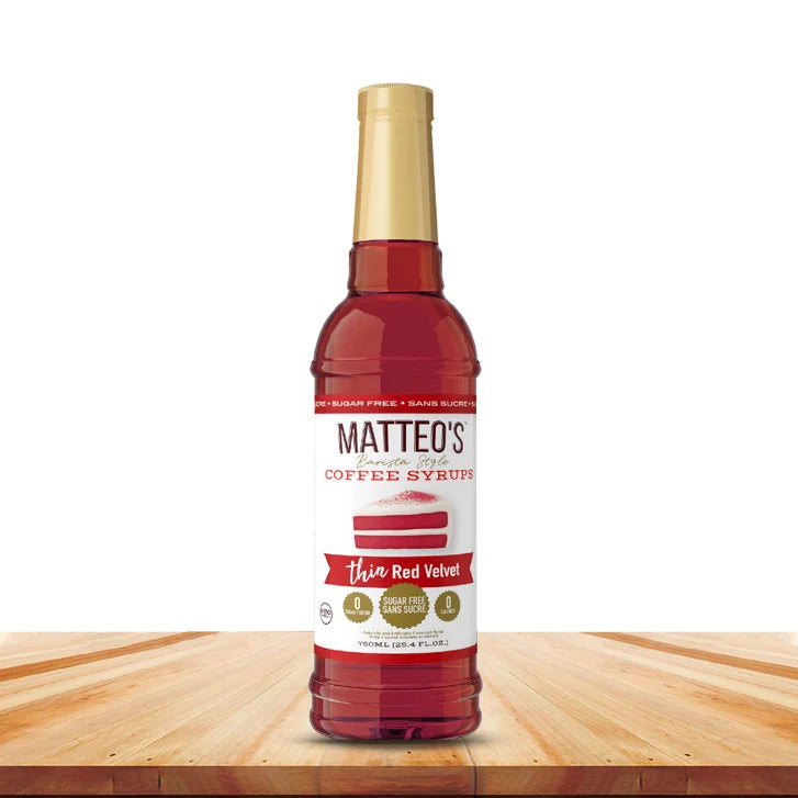 Matteo's Sugar-Free Coffee Syrup Variety Pack, 6 × 750 mL + 1 pump