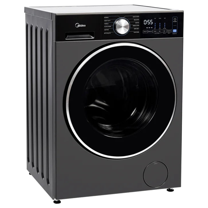 Midea 3.1 cu ft. Graphite Steel Front Load Washer with Quick Wash Option