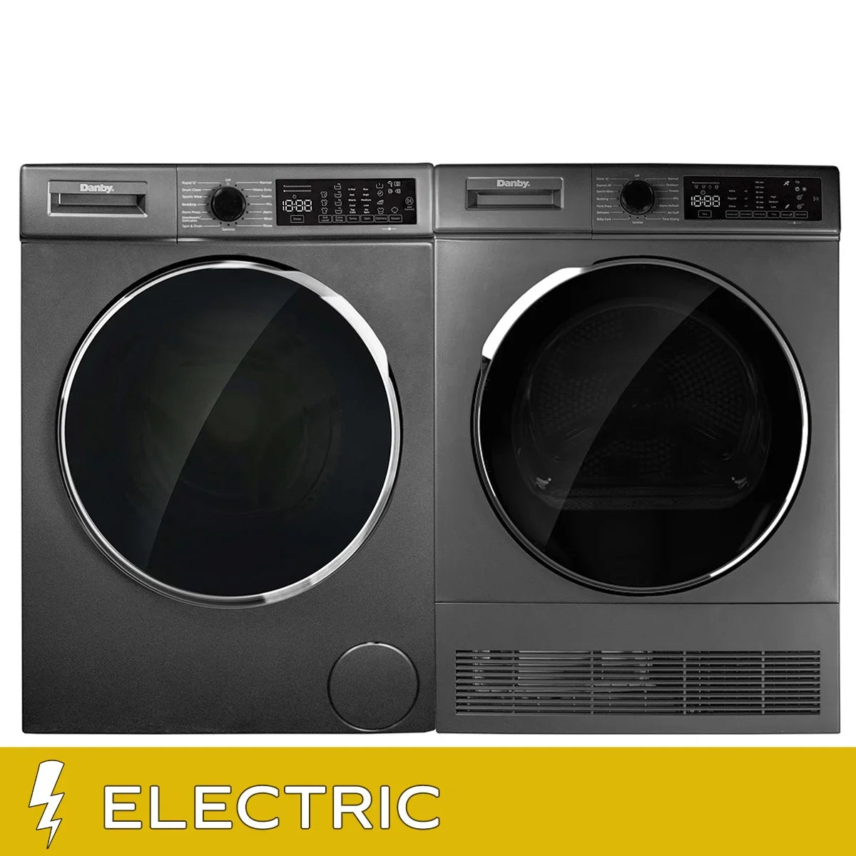 Danby European Made Laundry Bundle 2.2 cu. ft. Front Load Washer and 4.0 cu ft. Electric Ventless Dryer