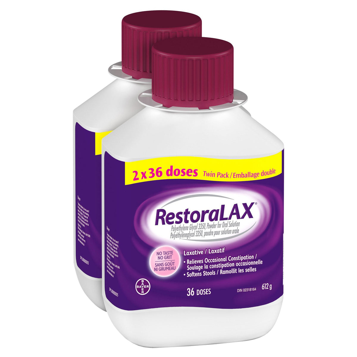 RestoraLAX Laxative, 2 x 36 doses