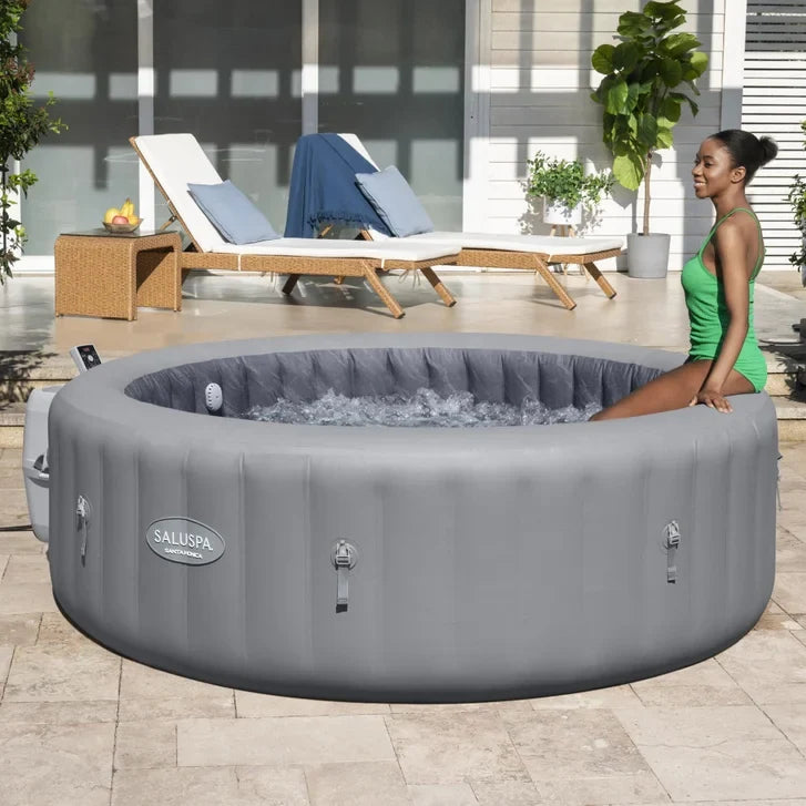 SaluSpa Santa Monica Smart AirJet 5-7 person Inflatable Spa with App-Control