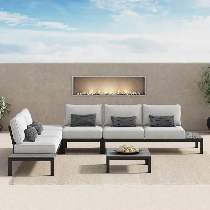 Colonial 5-piece Patio Sectional Conversation Set