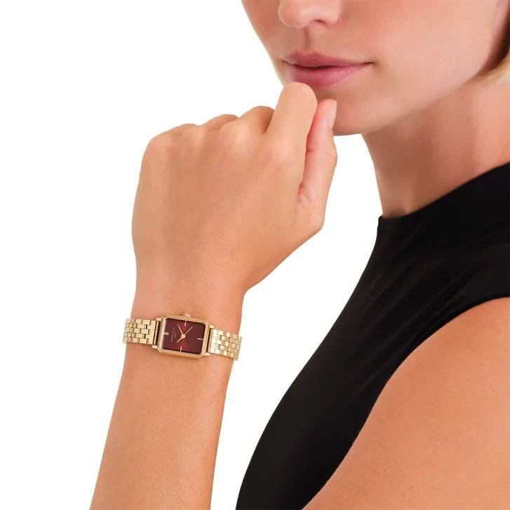 Rosefield Burgundy Dial Women's Watch
