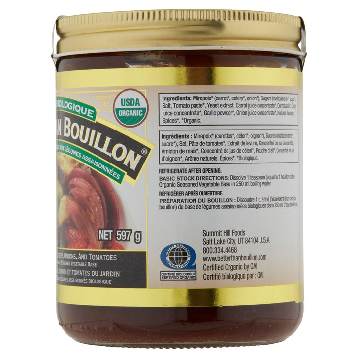 Better than Bouillon Organic Seasoned Vegetable Base, 597 g