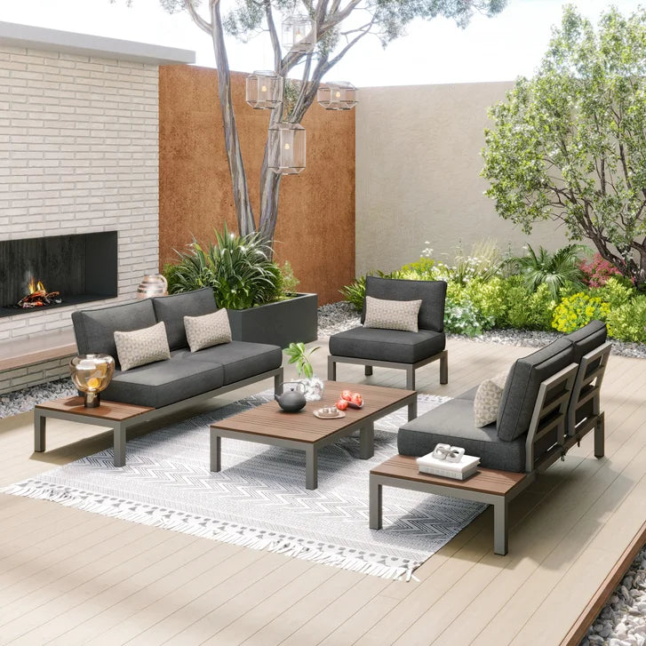 Colonial 5-piece Patio Sectional Conversation Set
