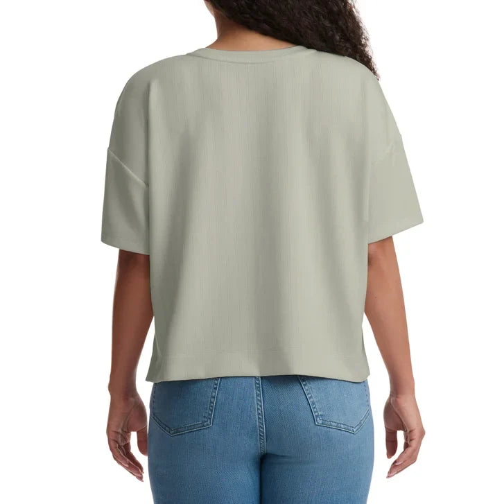 Splendid Women's Ribbed Short Sleeve Top