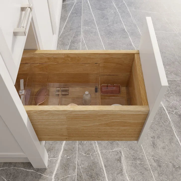 Studio Bathe Calais III Vanity in White Finish with Engineered Stone Countertop