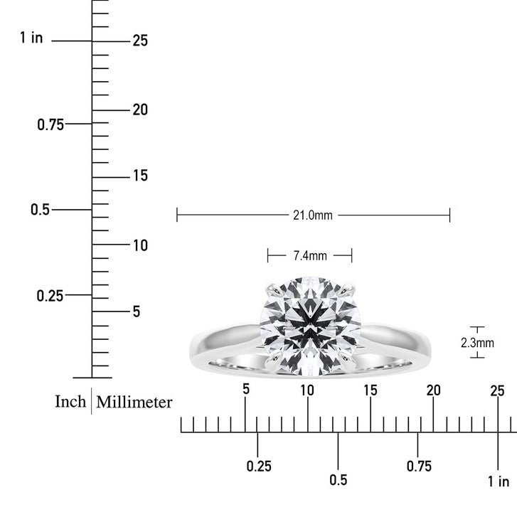 Round Brilliant Diamond Solitaire Ring (1.50 ct)