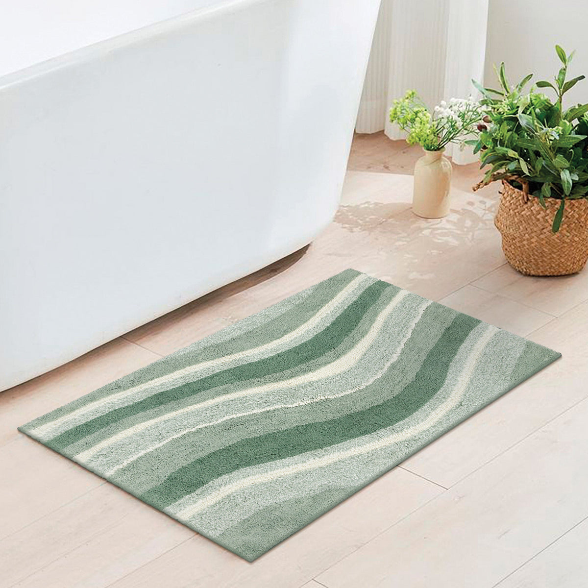 Mineral Springs Cotton Swirl Bath Mat