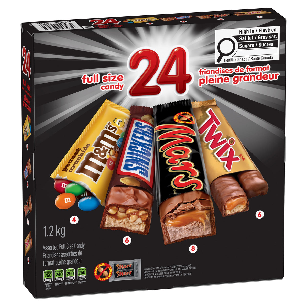 Mars Assorted Candy Bars, 1.2 kg
