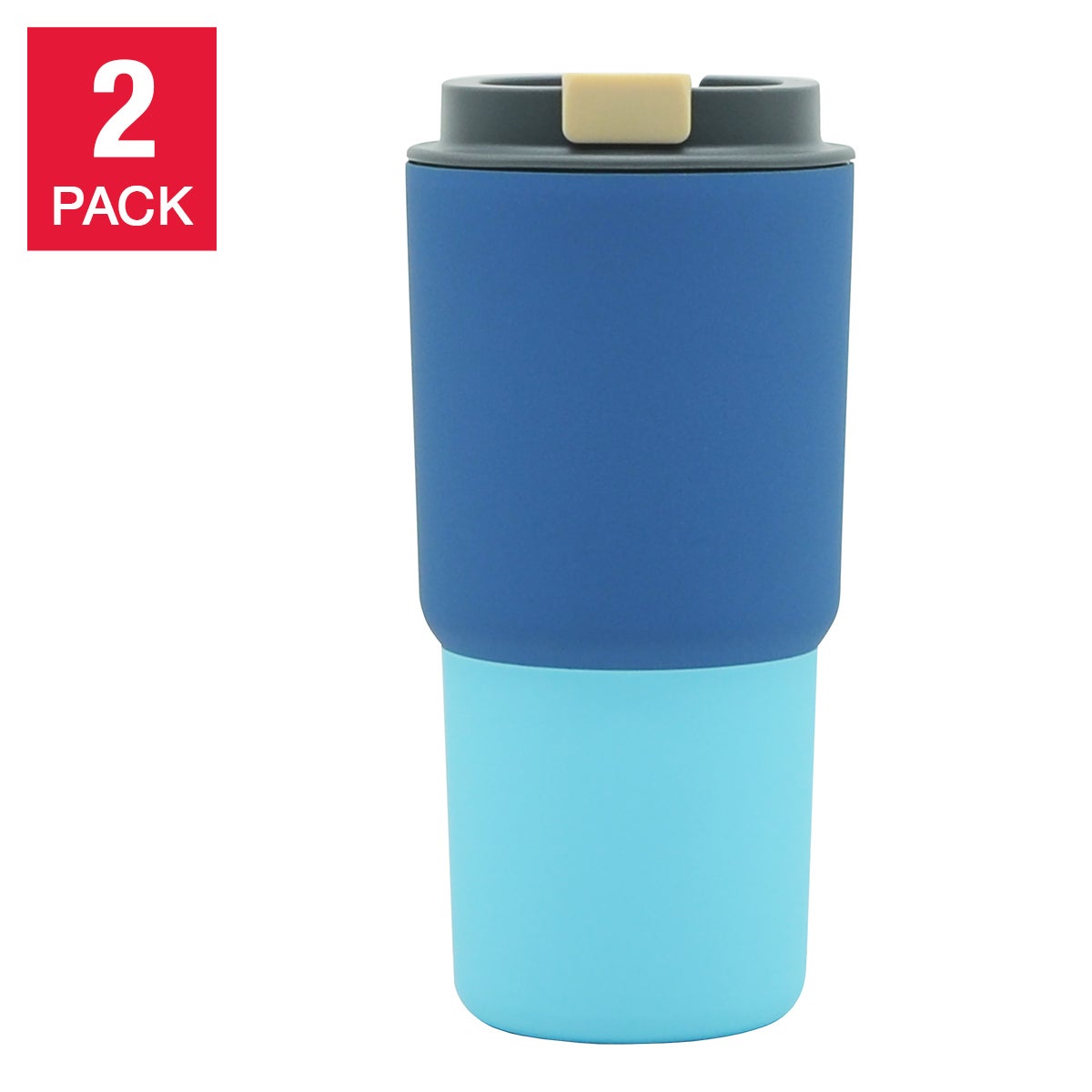 Asobu Pastel Stainless Steel 650 ml (22 oz) Mug, 2-pack