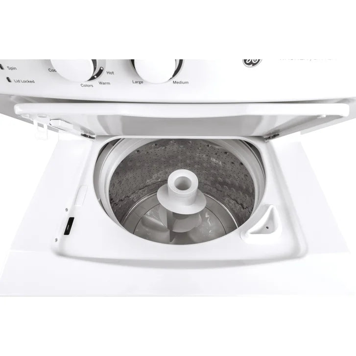 GE 27 in. Electric White 4.4 cu. ft. (I.E.C) Washer and 5.9 cu. ft. Dryer Laundry Centre