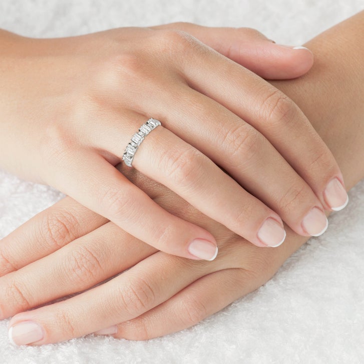 Baguette and Round Brilliant Diamond Ring (0.48 ctw)
