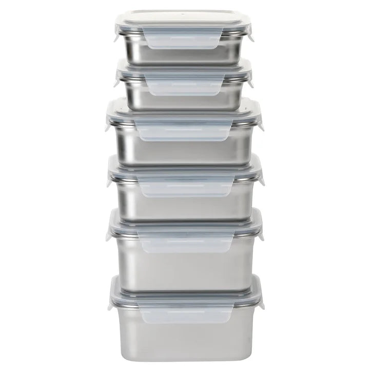 Neoflam Stainless Steel Food Storage Set, 12-pieces