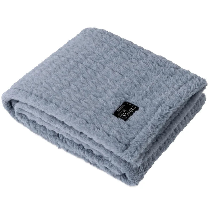 Berkshire Home Company Heated Luxe Faux Fur Throw