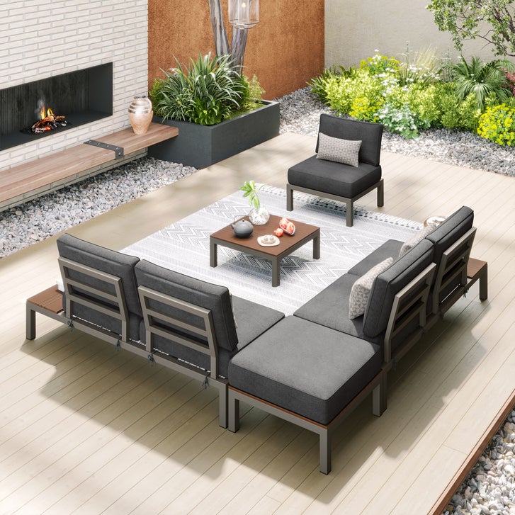 Colonial 5-piece Patio Sectional Conversation Set
