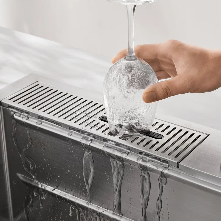 FORNO ACQUA D-WP30 33 in. Stainless Steel Kitchen Sink Workstation
