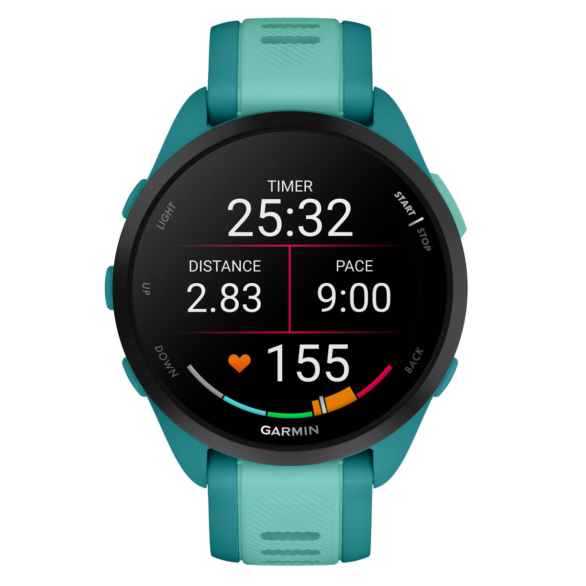 Garmin Forerunner 165 Smartwatch, Music Edition, includes USB-C and USB-A Charging Cables
