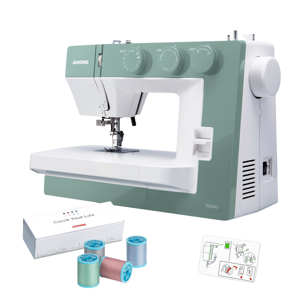 Janome 1522 Smokey Green Sewing Machine