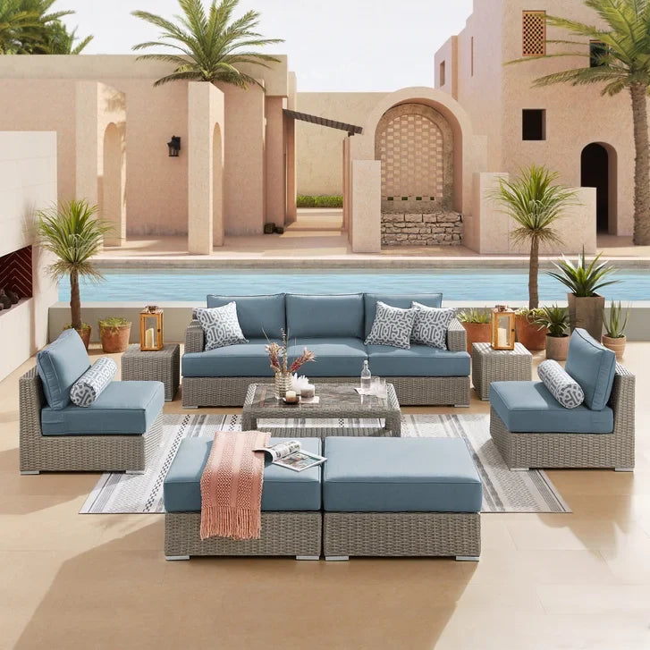Niko 10-piece Patio Sectional Conversation Set