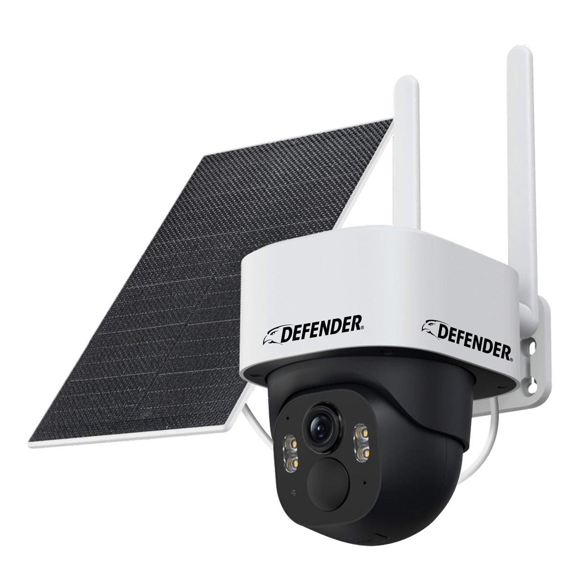Defender 4G LTE AI POWERED Frontier 2K PTZ Wireless Security Camera with 5W Solar Panel