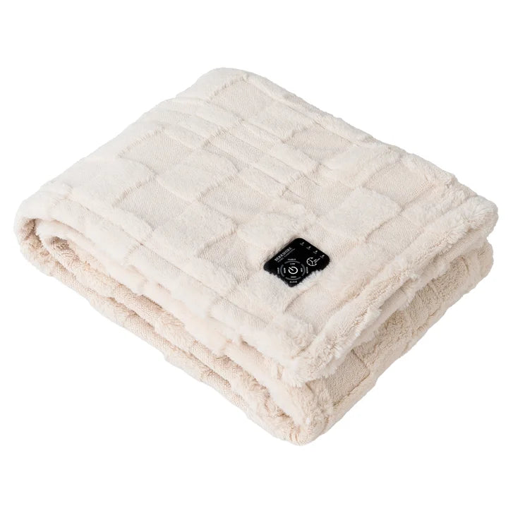 Berkshire Home Company Heated Luxe Faux Fur Throw