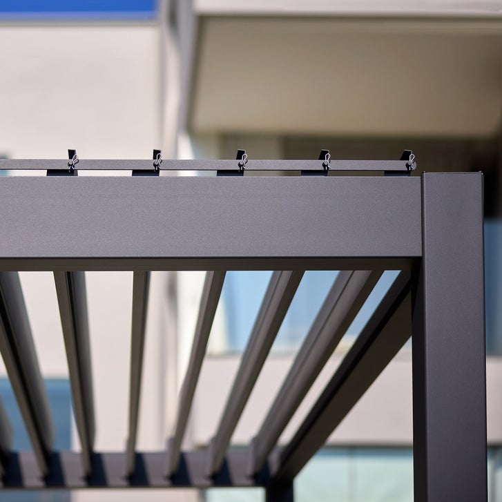 Mirador 8.8 ft. x 14.4 ft. Adjustable Louvered Aluminum Pergola