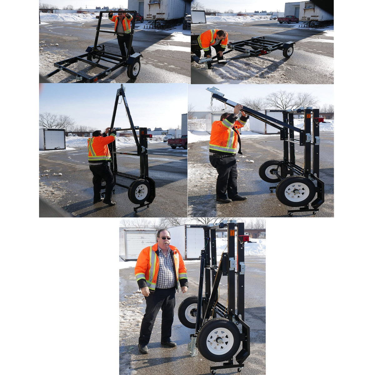 Freedom 4 ft. × 8 ft. Single Axle, 3-in-1 Folding Utility Trailer Kit