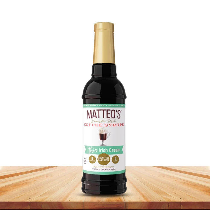 Matteo's Sugar-Free Coffee Syrup Variety Pack, 6 × 750 mL + 1 pump