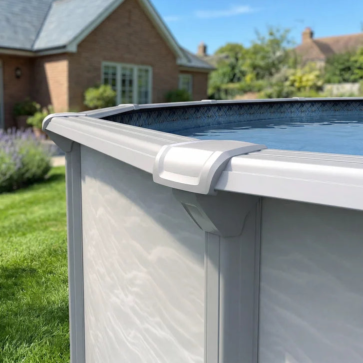 WAVEA - Round Above-Ground Steel Pool, Complete Kit with Accessories