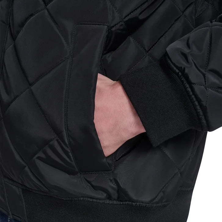 Converse Men's Hooded Quilted Bomber Jacket