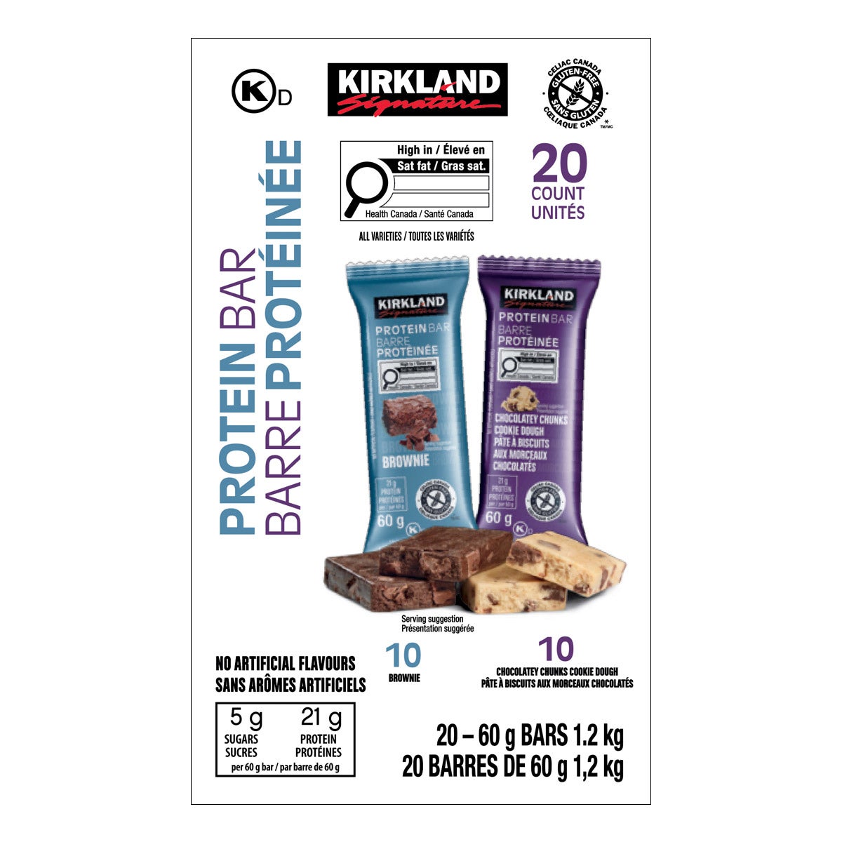 Kirkland Signature Protein Bars, 20-count
