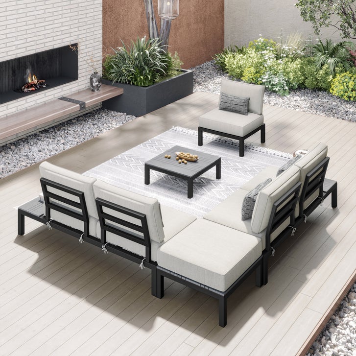 Colonial 5-piece Patio Sectional Conversation Set