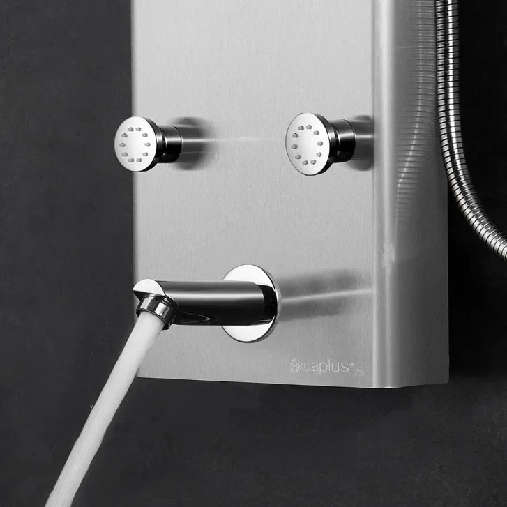 Akuaplus Amelia Pressure Balance Shower Panel with 8 Body Jets