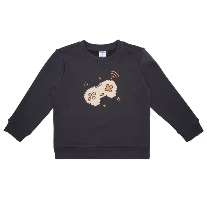 Pekkle Boys' and Girls' Cozy Fuzzy Fleece 2-piece Sweatshirt and Pants Set