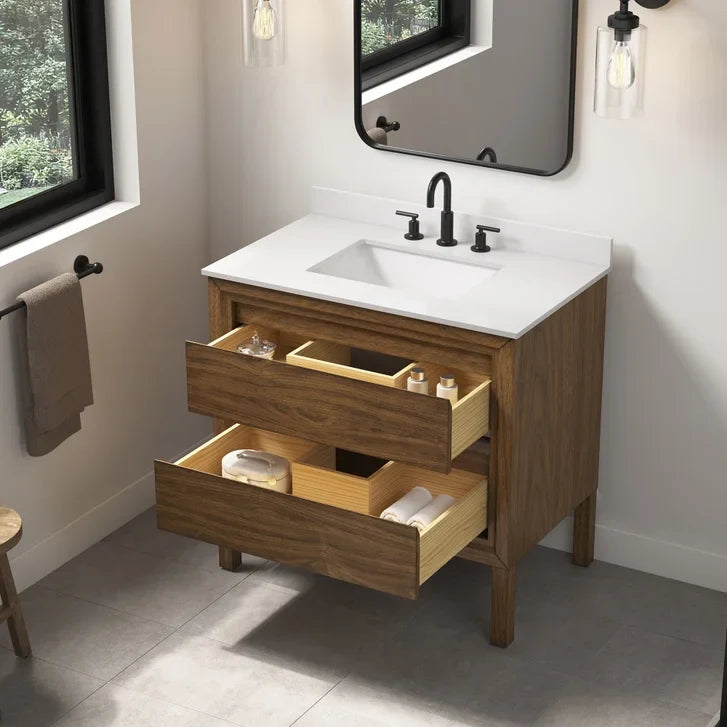 OVE Decors Tino Vanity in Pistachio Finish with Quartz Countertop