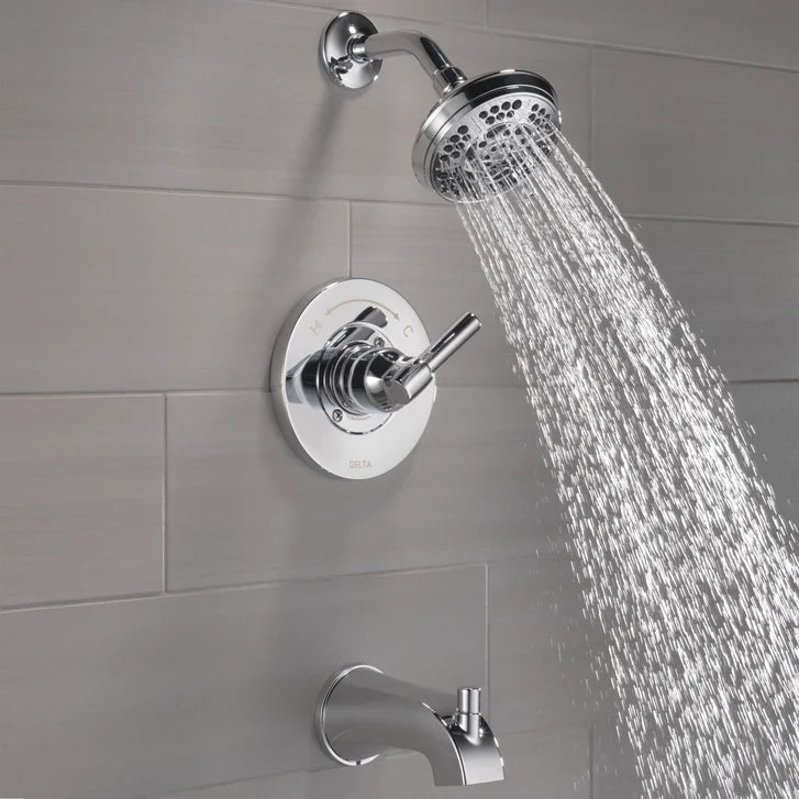 Delta Becker Monitor 14 Series Single Handle Tub and Shower Faucet