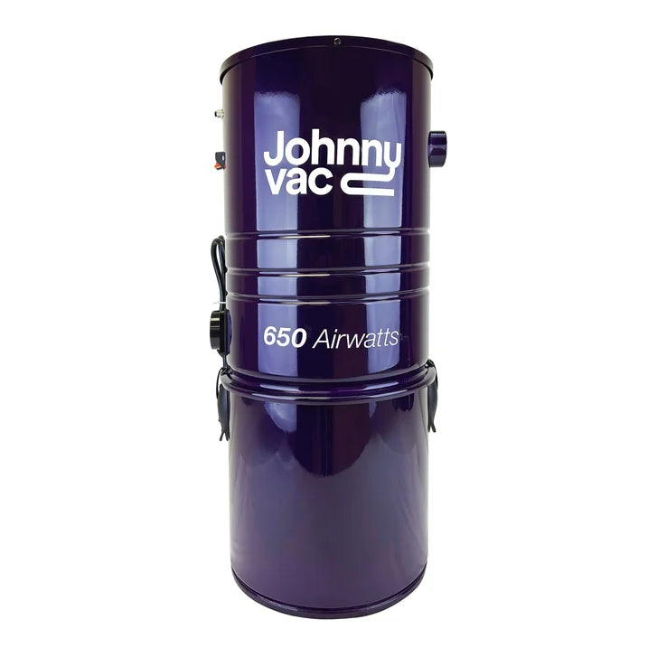 Johnny Vac Central Vacuum Kit 650 Airwatts with Complete set of Accessories