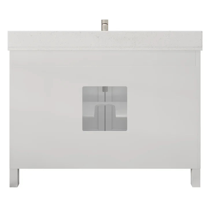 Studio Bathe Katie II Vanity in White Finish with Engineered Stone Countertop