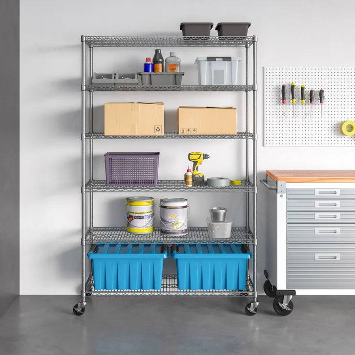Seville Classics 6 Tier NSF Steel Wire Shelving Rack